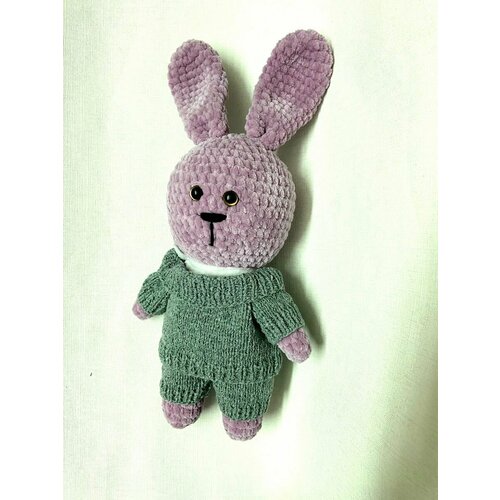 Мягкая вязаная игрушка Заяц
