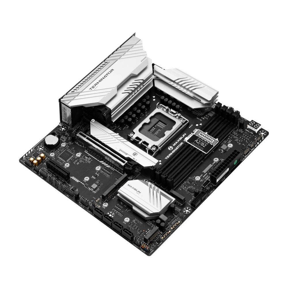 Материнская плата mATX MAXSUN (LGA1700, Z790, 4*DDR5 (7000), 4*SATA 6G RAID, 5*M.2, 2*PCIE, 2.5Glan, WiFi, BT, HDMI, DP, USB - фото №10