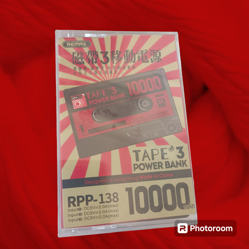 Внешний аккумулятор 10000mAh Tape red 2555₽