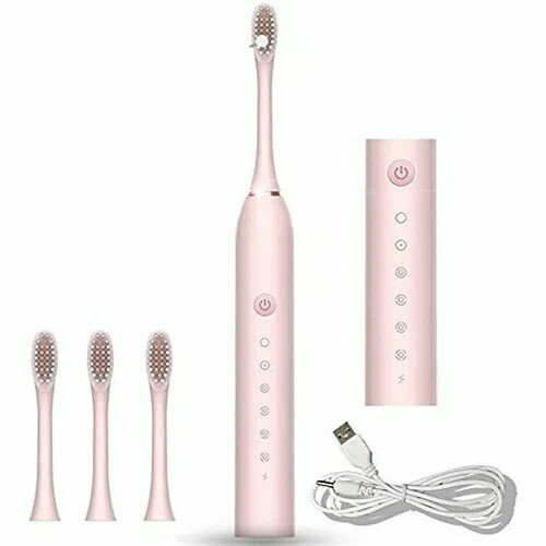 Электрическая зубная щетка Ультразвуковая зубная щетка электрическая с 4 насадками и 6 уникальными режимами Степень влагозащиты IPX7 86500₽