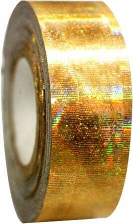 Обмотка PASTORELLI GALAXY 11м для гимнастических обручей булав клейкая с подложкой, 01589 Золото