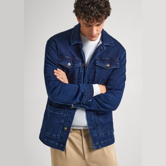 Куртка джинсовая Pepe Jeans, размер 50/52, синий