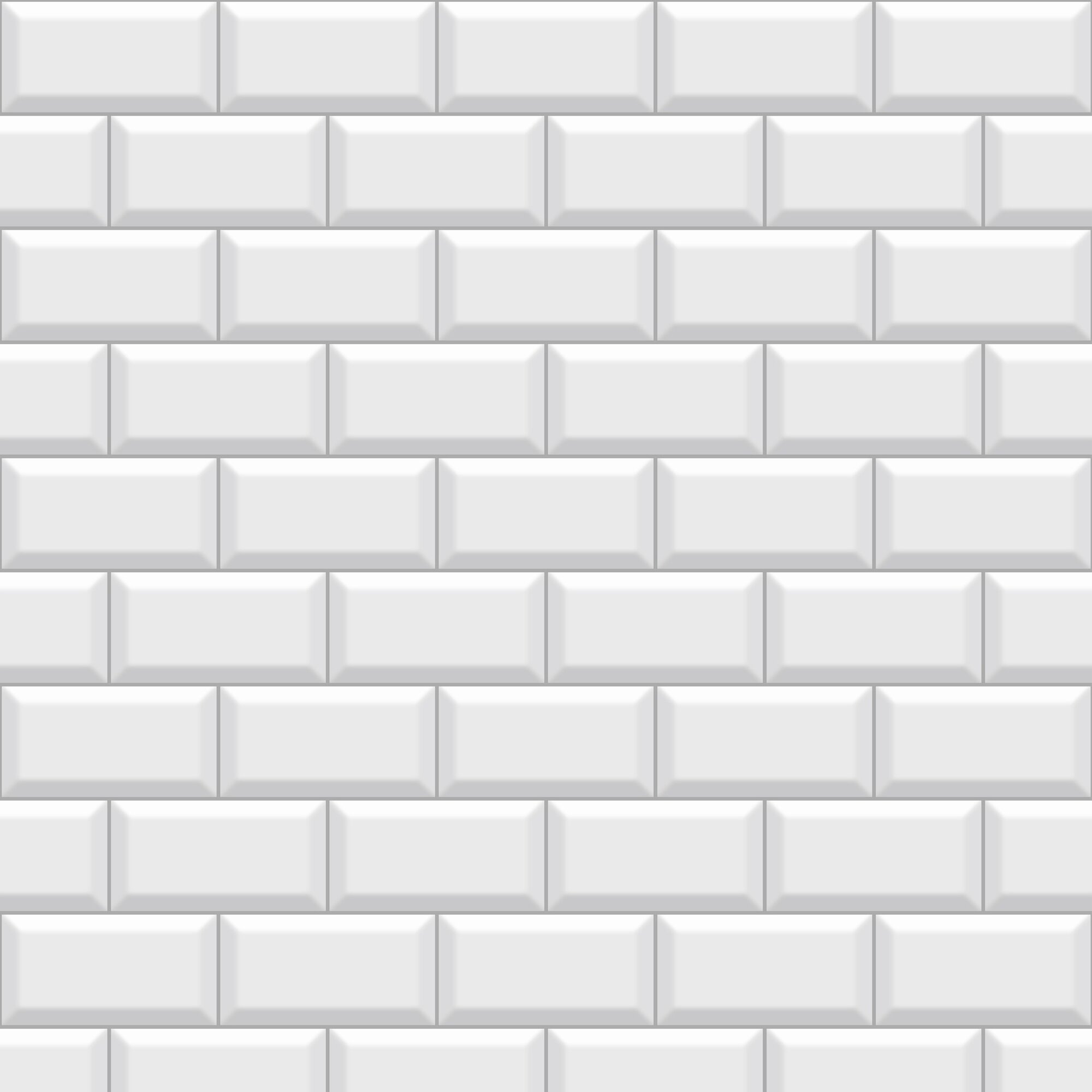 фото Пленка самоклеющаяся Плитка глянцевая 0.60x8 м цвет белый