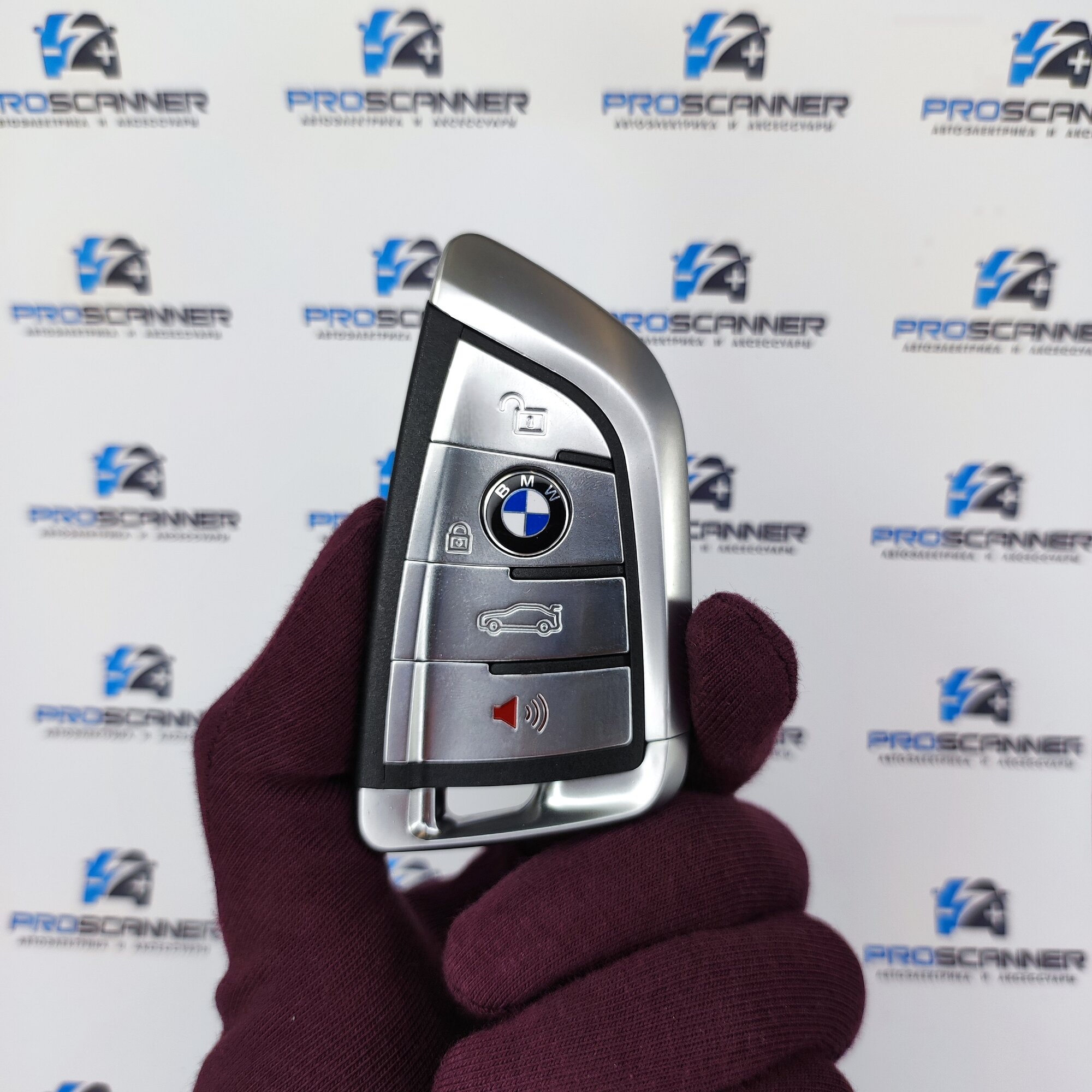 Корпус смарт ключа зажигания для БМВ BMW X1 X3 X4 X5 X6 F15 F16 F48 - 1 штука (4х кнопочный ключ)