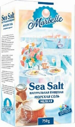 Соль Marbelle Морская мелкая 750г Хлебзернопродукт - фото №17