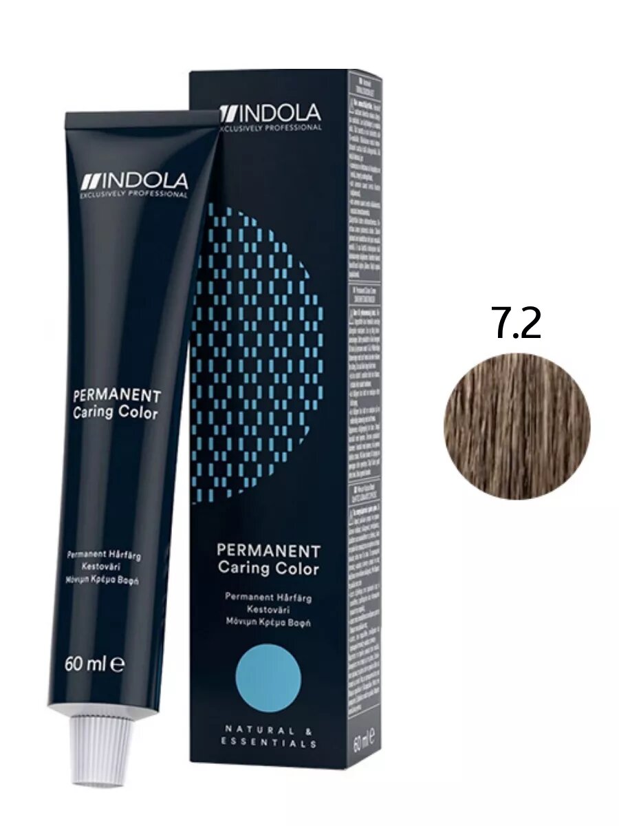 Крем-краска INDOLA NATURAL&ESSENTIALS 7.2 60 мл