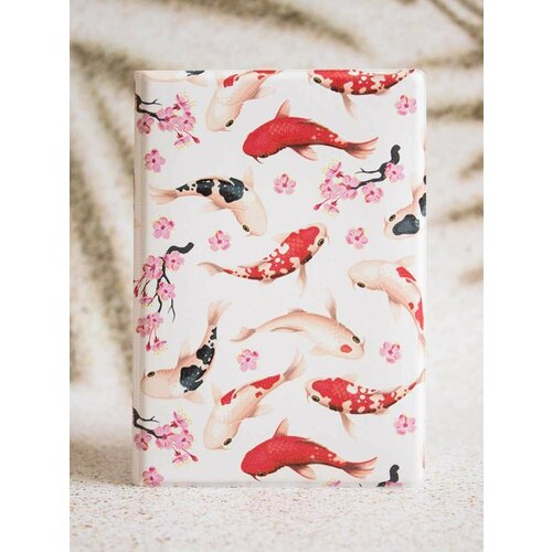 Обложка для паспорта , белый, красный, черный