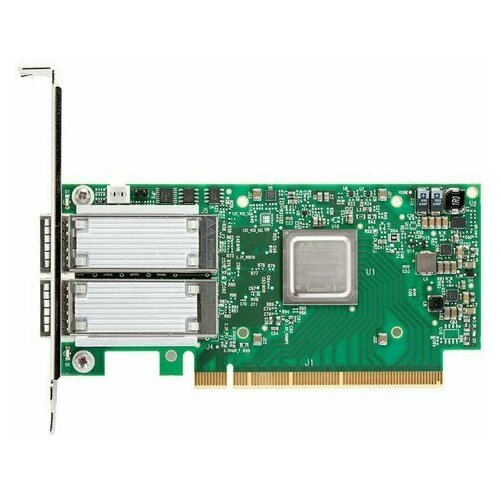 Сетевая карта Mellanox MCX516A-GCAT - PCI Express 4.0 x16, 1000/10000/25000 Мб/с сетевая карта mellanox mcx4121a xcat