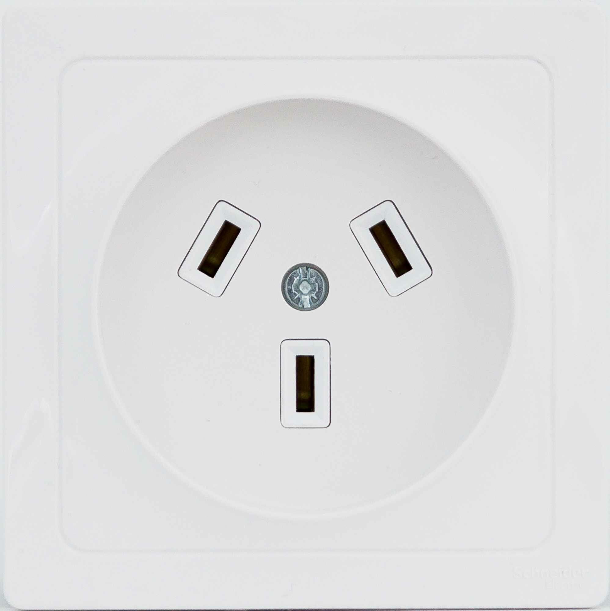 Комплект силовой встраиваемый Schneider Electric W59 розетка, вилка, монтажная коробка, цвет белый - фото №5