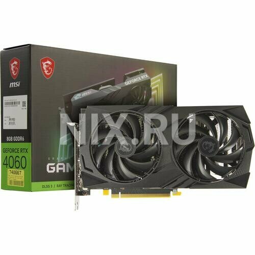 Видеокарта Msi Gaming GeForce RTX 4060 GAMING 8G 4534400₽