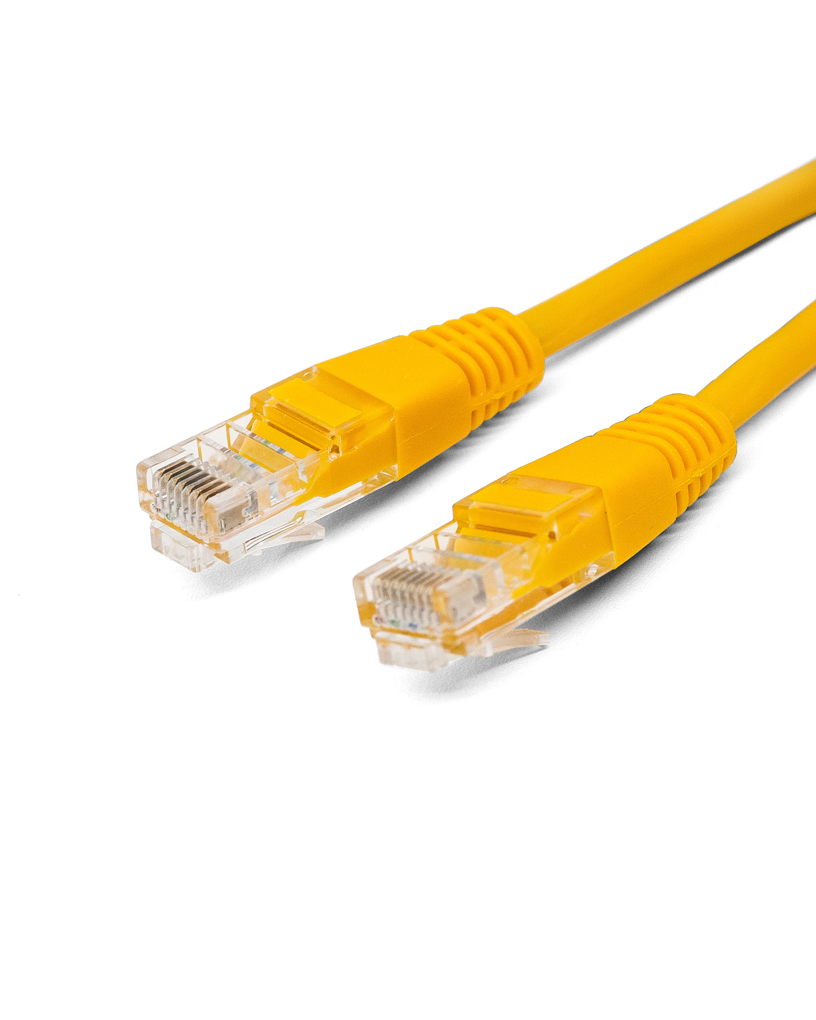 Патч-корд U/UTP 5e кат. 5м Filum FL-U5-5M-Y 26AWG(7x0.16 мм), кабель для интернета, омедненный алюминий (CCA), PVC, жёлтый