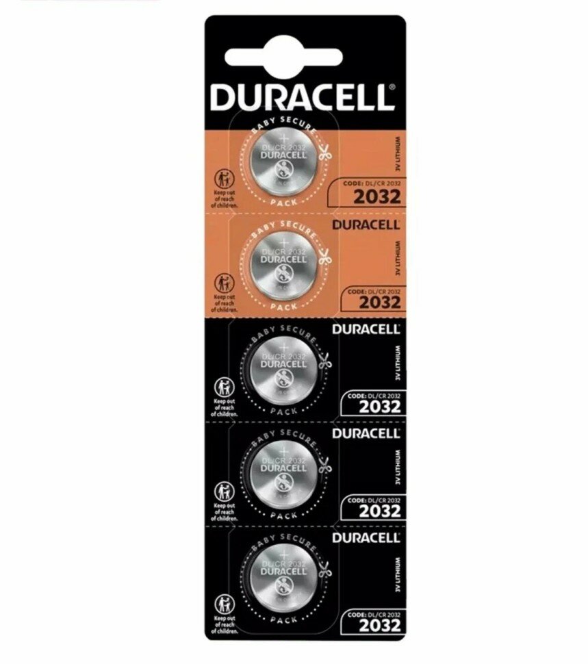 Батарейка Duracell CR2032 BL5