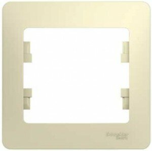 Рамка SCHNEIDER (Бежевый, Glossa, одноместный, (GSL000201))
