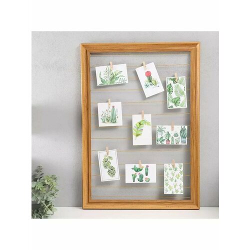 Фоторамка Любимая комната с прищепками 70х50 см 1362₽