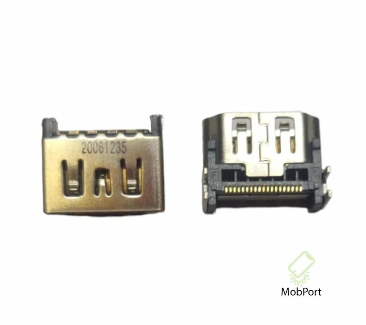 Разъем HDMI для PlayStation 5, металл, пластик, для пайки, 1 шт