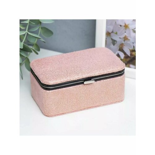 Шкатулка Квадраты Розовый 6х7х12 см 1226₽