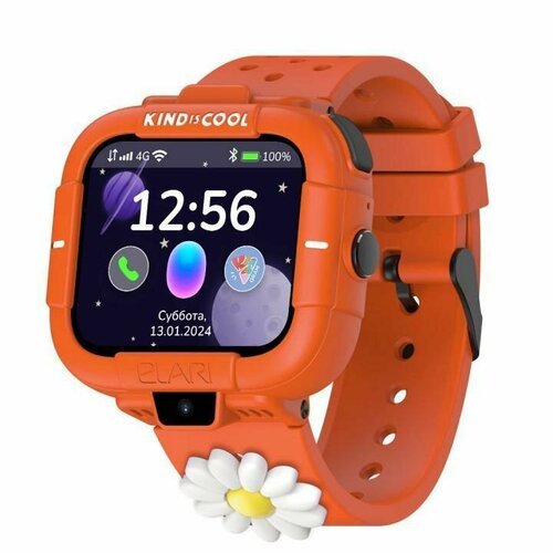 Детские умные часы Elari KidPhone Маша и Медведь 4G c Марусей Оранжевый 1305000₽