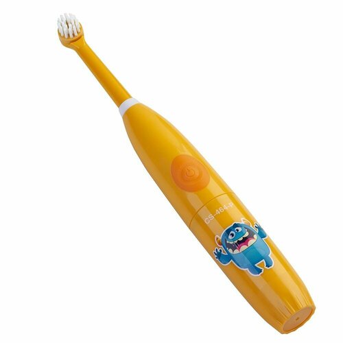Электрическая зубная щетка детская CS Medica KIDS CS-464-P желтая 4 насадки 314000₽