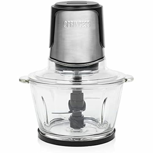 фото Универсальный измельчитель Princess 221052 из нержавеющей стали с 4 лезвиями из нержавеющей стали, емкостью 1,5 л, 300 Вт, 2 уровня мощности