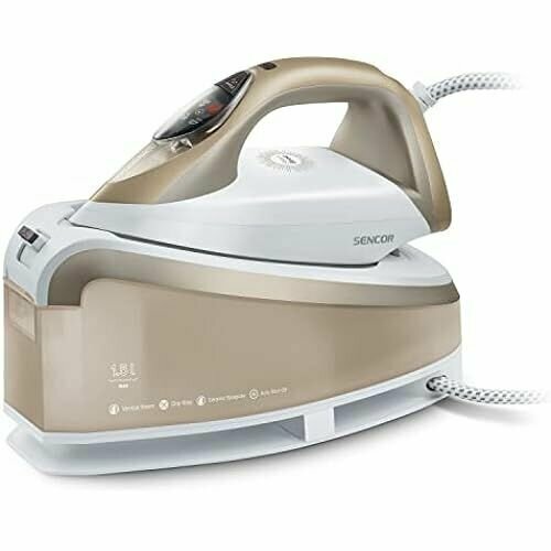 Паровой утюг Sencor с бойлером сверхбыстрый с технологией защиты от известкового налета и капель мощность 2400 Вт емкость резервуара для воды 15 л 888300₽