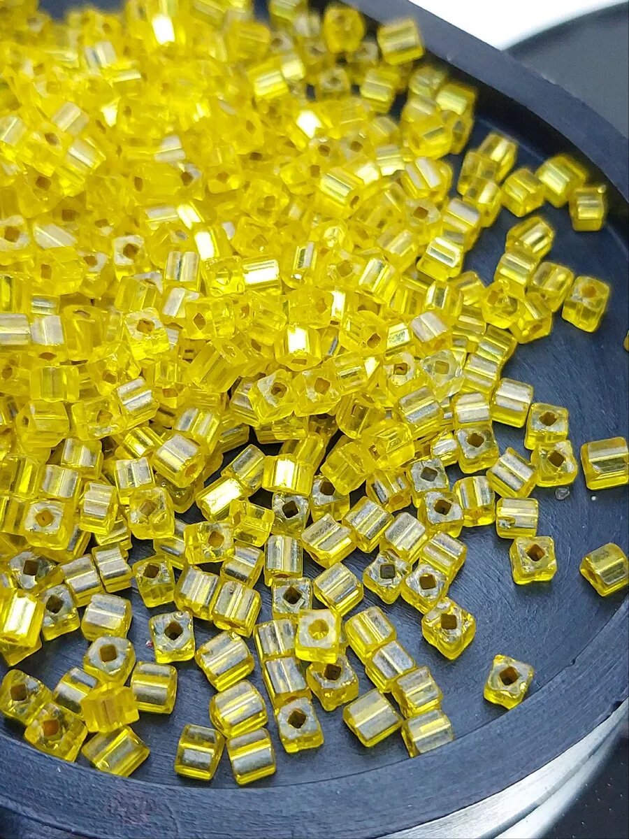 Бисер чешский PRECIOSA кубический 3,4 мм, 50 г