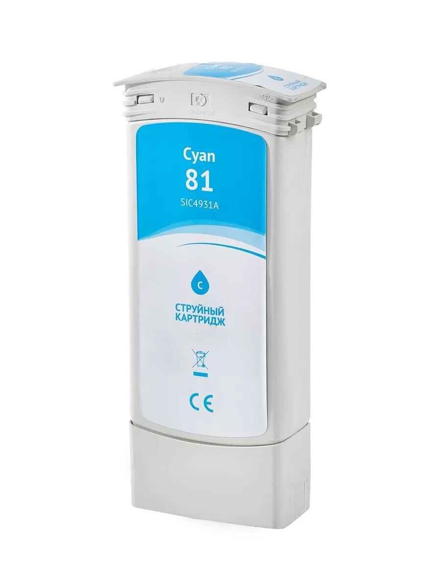 Картридж струйный C4931A (№81 Cyan) для HP, голубой