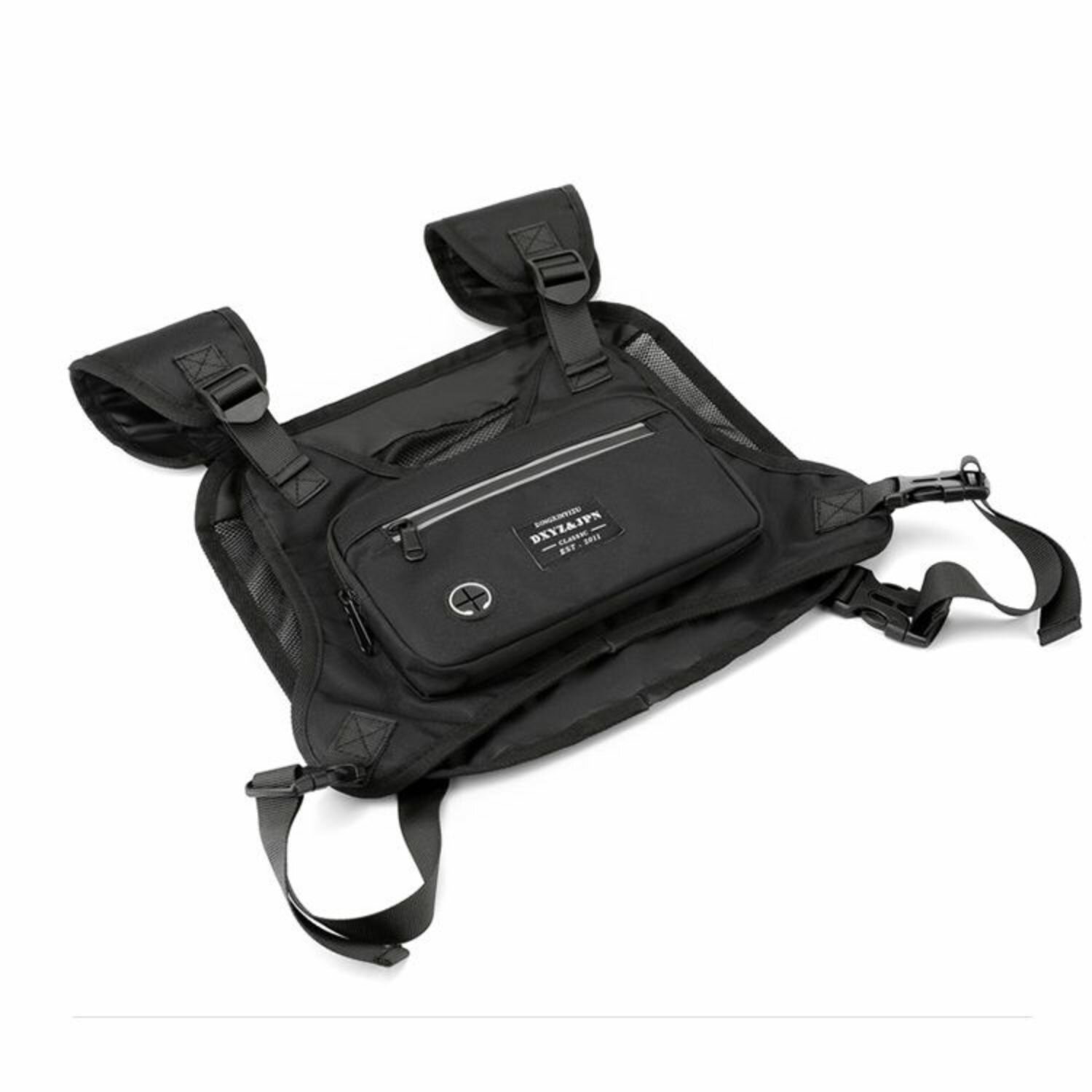 Сумка кросс-боди с отделением для документов и телефона, черный — фото 1