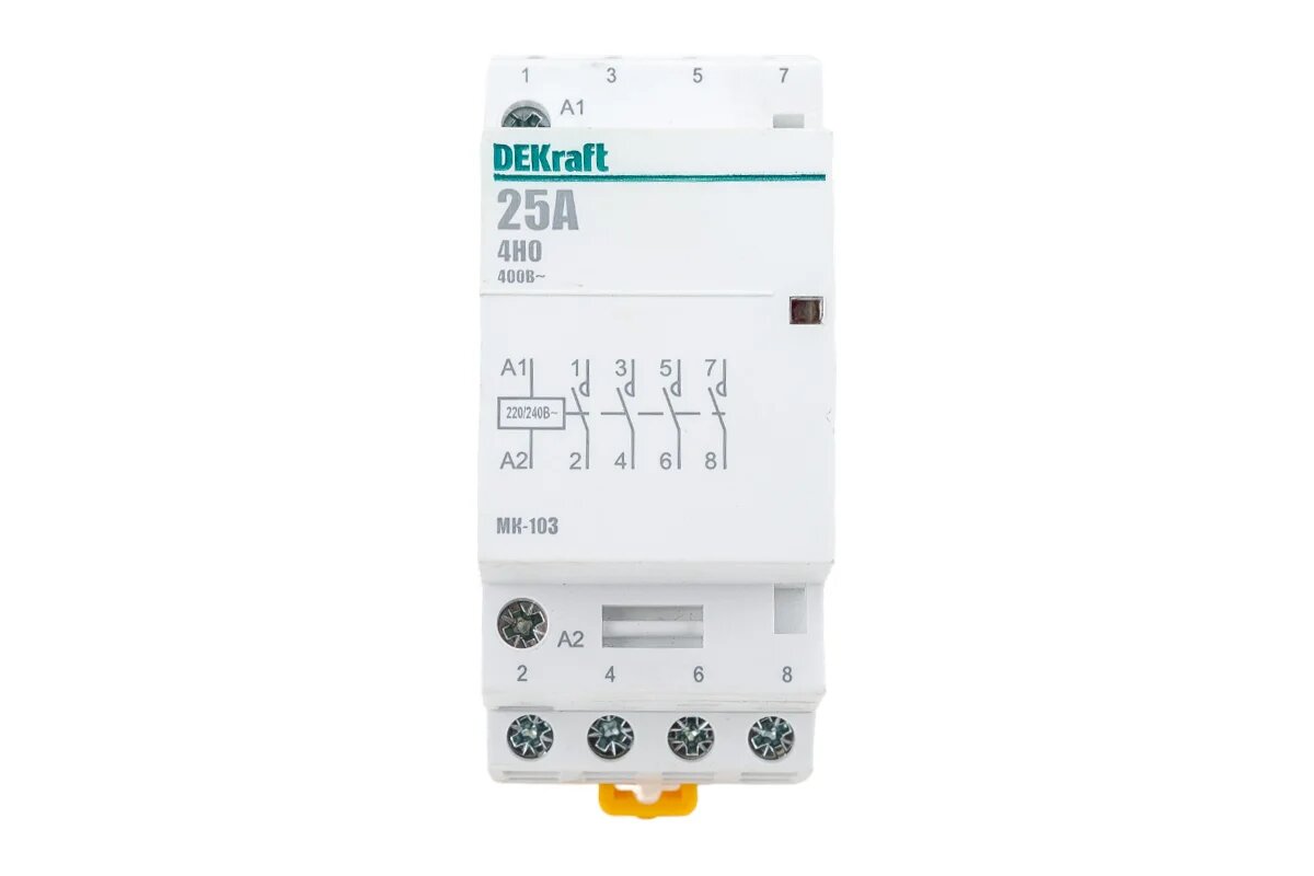 Dekraft Модульный контактор 4НО 25А 230В МК-103 18067DEK