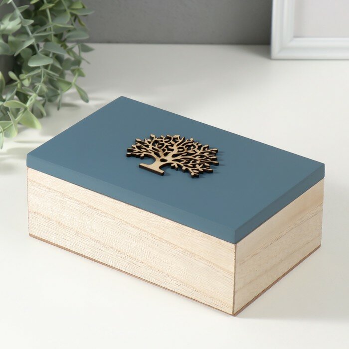 Шкатулка для украшений «Дерево любви», дерево, 12×19×7 см