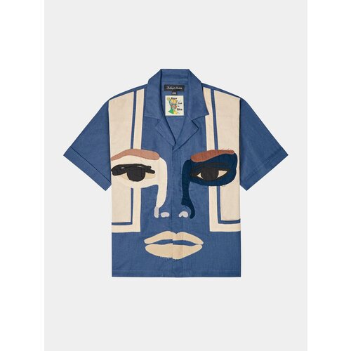 фото Рубашка kidsuper face camo, размер s, blue