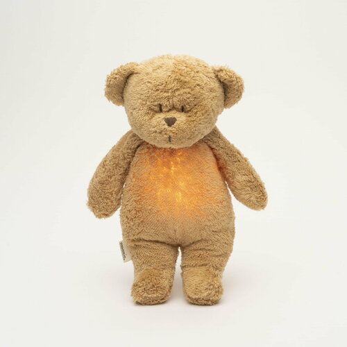 Мишка для сна Moonie The Humming Friend облегчает засыпание малышей Cappuccino Natur