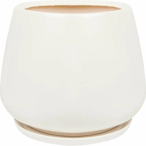 Горшок цветочный Gonchar Скарлет 28 h31 см v19 л керамика белый