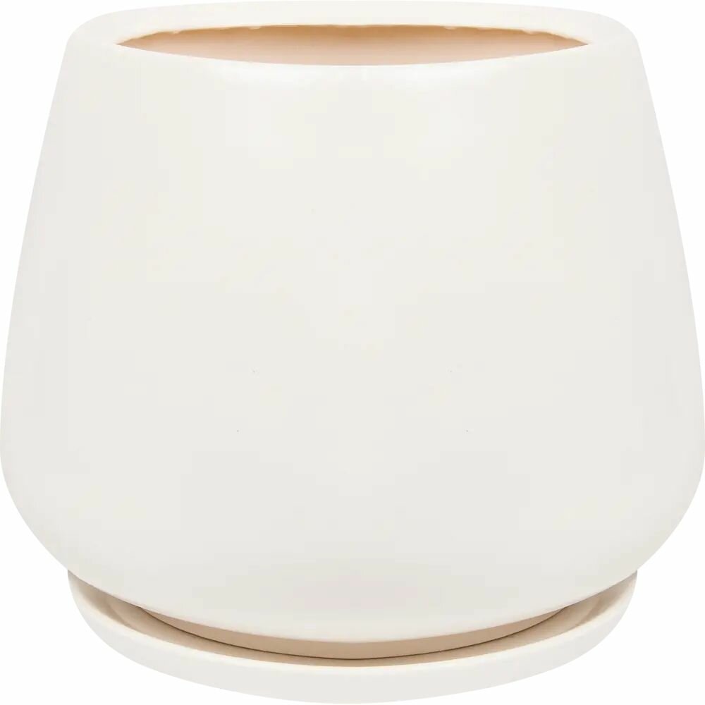 Горшок цветочный Gonchar Скарлет 28 h31 см v19 л керамика белый