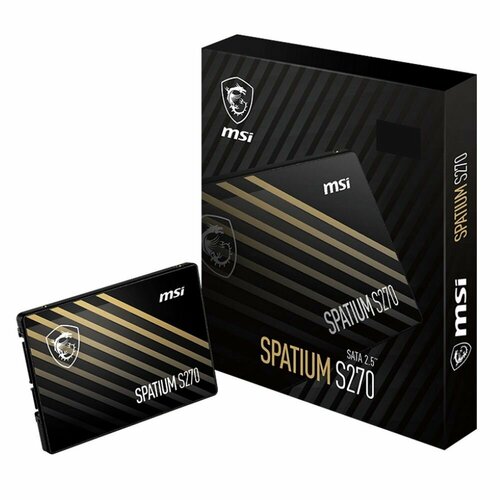 Твердотельный накопитель SSD MSI 480GB SATA 2.5 SPATIUM S270 (S78-440E350-P83) черный