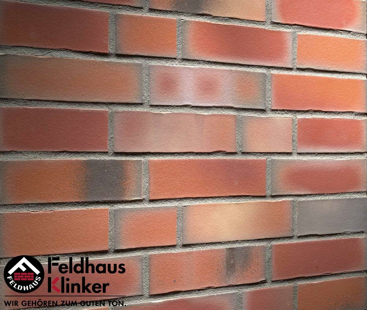 Кирпич Feldhaus Klinker Облицовочный клинкерный кирпич Feldhaus klinker K991NF bacco ardor matiz