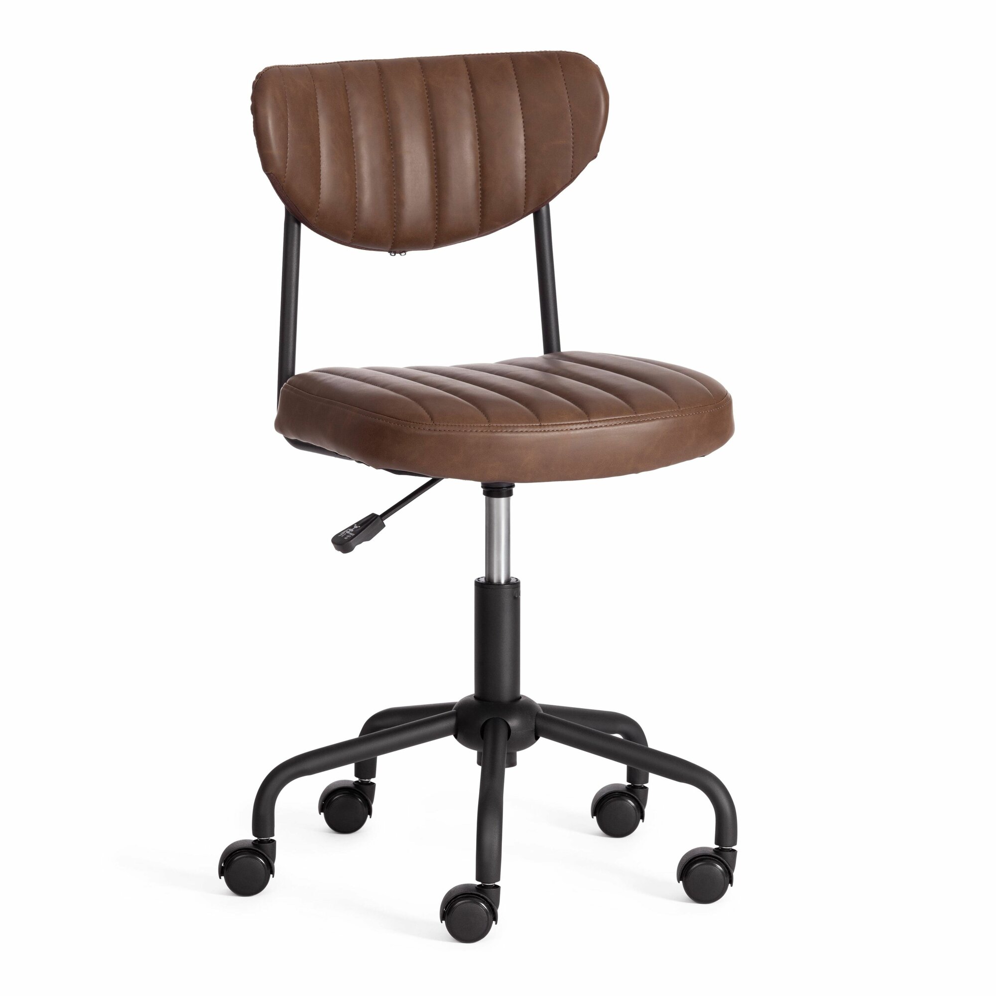 Компьютерное кресло TetChair SLIM, искусственная кожа, темно-коричневый — фото 1