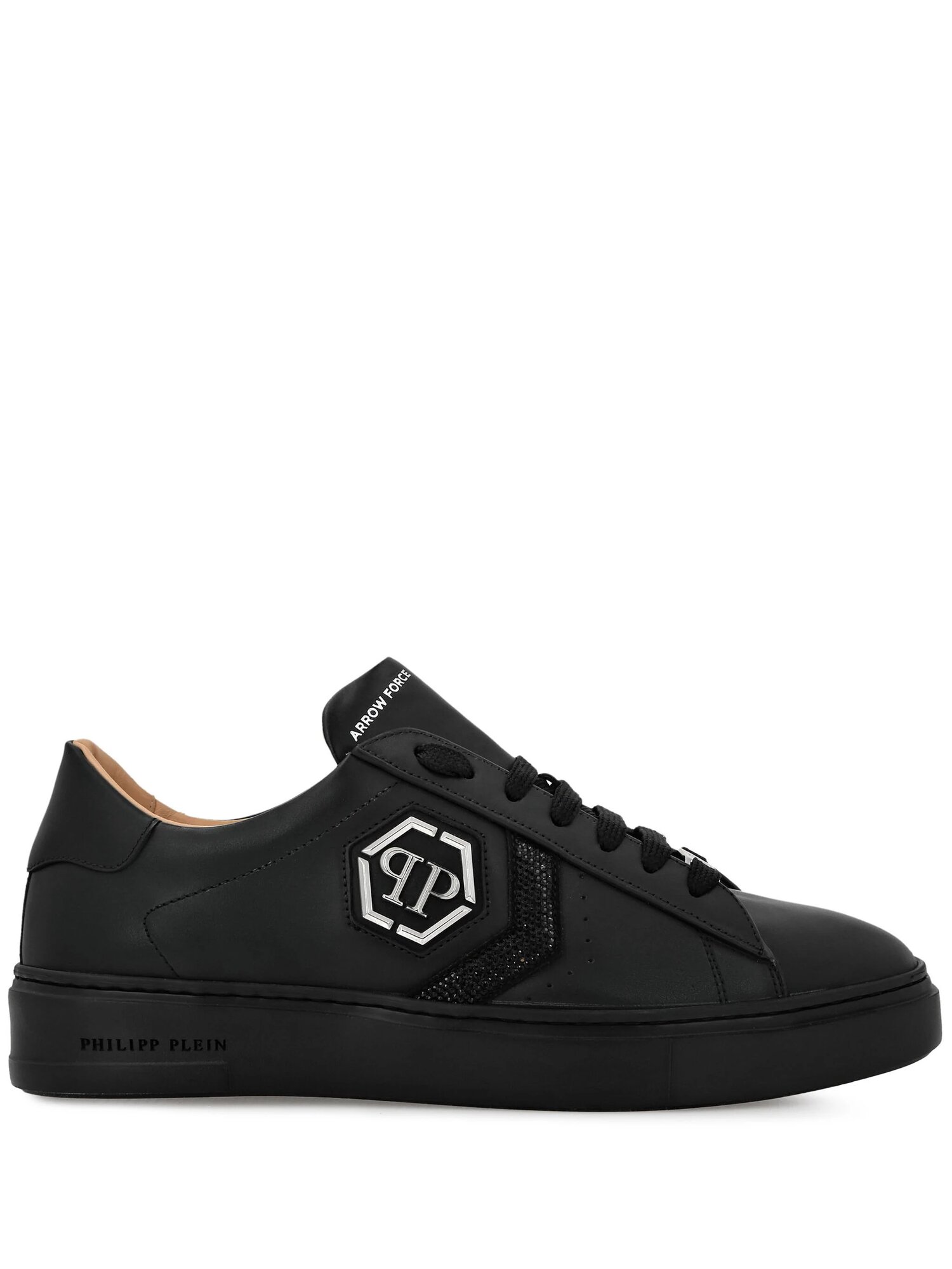 Кроссовки PHILIPP PLEIN Arrow Force Strass Hexagon, размер 39, черный