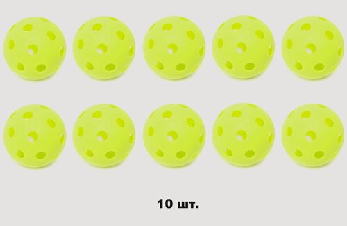 Изображение товара Мяч для хоккея, для флорбола 7GL PRO-S601, Лайм , 72мм 10 шт.