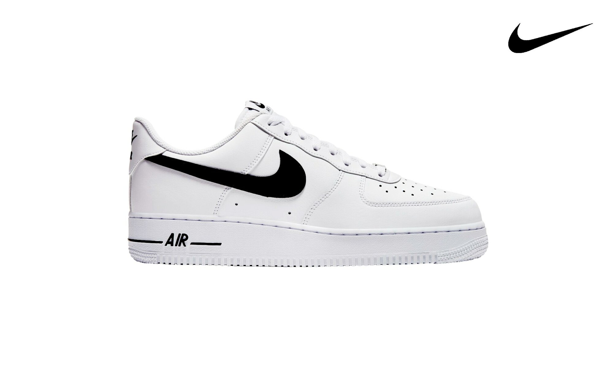 Кроссовки NIKE 1 Low, размер 44 EUR / 10 US / 28 см, белый/черный — фото 1