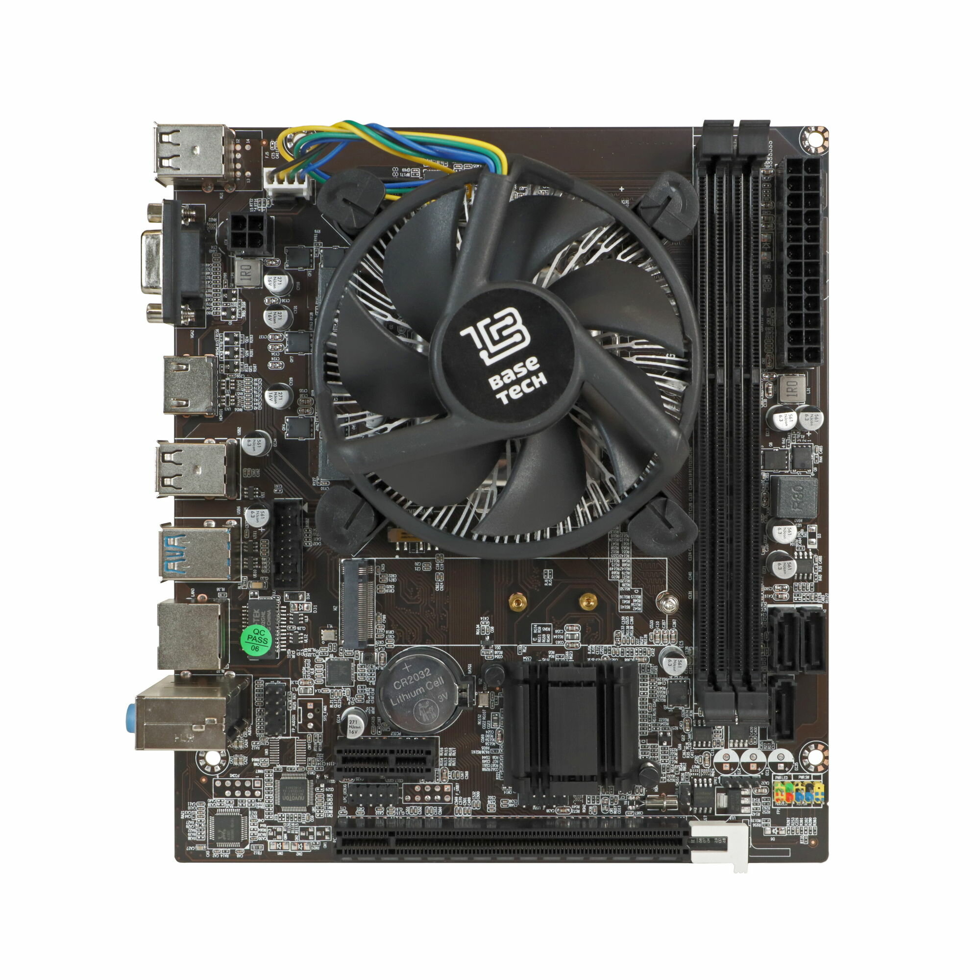 Материнская плата с процессором и кулером BaseTech H81M-K, Socket1150, Intel H81, mATX