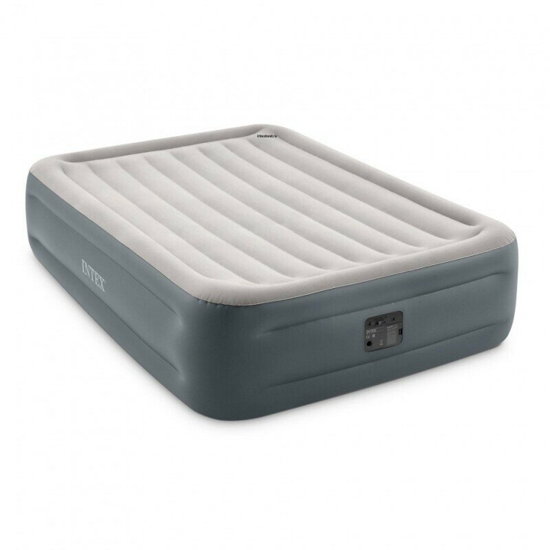 Двуспальная надувная кровать Intex 64126 Essential Rest Airbed + насос (152х203х46см)