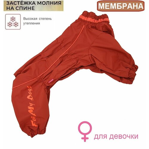 Теплый комбинезон мембранный для собак. Девочка (D2 по спине 75см девочка)