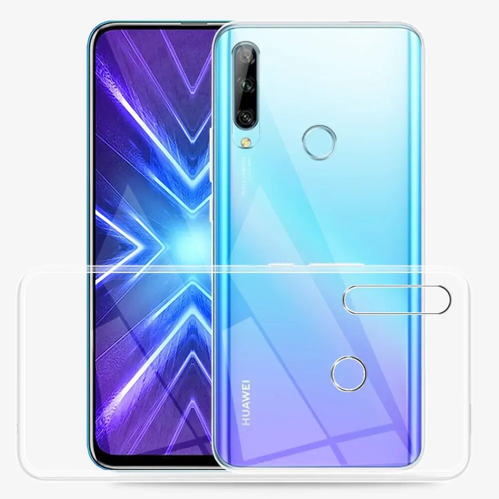 Прозрачный силиконовый чехол для Huawei Honor 9X, мягкий чехол для телефона из ТПУ для Honor 9X, чехол для Honor 9X, прозрачный чехол, Clear, For Honor 9X STK LX1 — фото 1