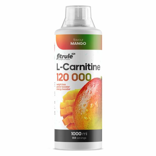 Концентрат Fitrule L-Carnitine, 120000 мг, манго, 1000 мл