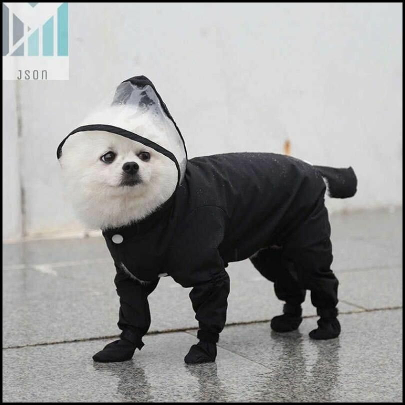 Дождевик для собак s-xxl Полностью закрытый Одежда для домашних животных с капюшоном lovable