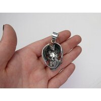Подвеска череп и дракон, серебро 925 пробы