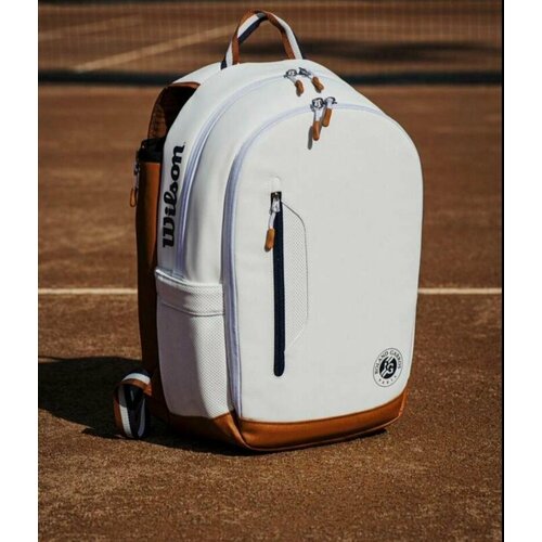 Рюкзак для большого тенниса, бадминтона, падел тенниса Wilson Roland Garros Tour White