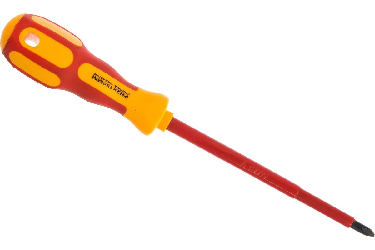 REXANT Крестовая отвертка PH 2x150 мм для электрика 12-4718, инструмент для проводки