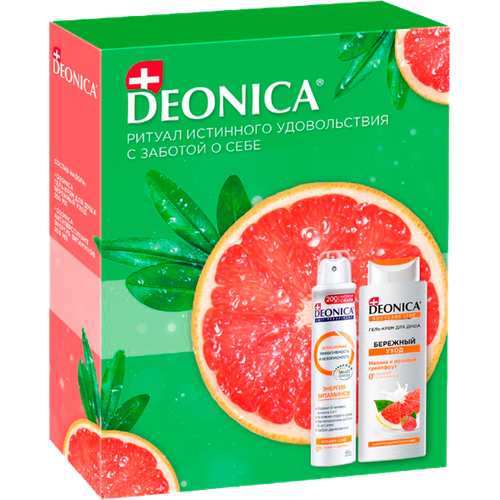 Подарочный набор Deonica Энергия витаминов Гель для душа и дезодорант 450 мл 817₽
