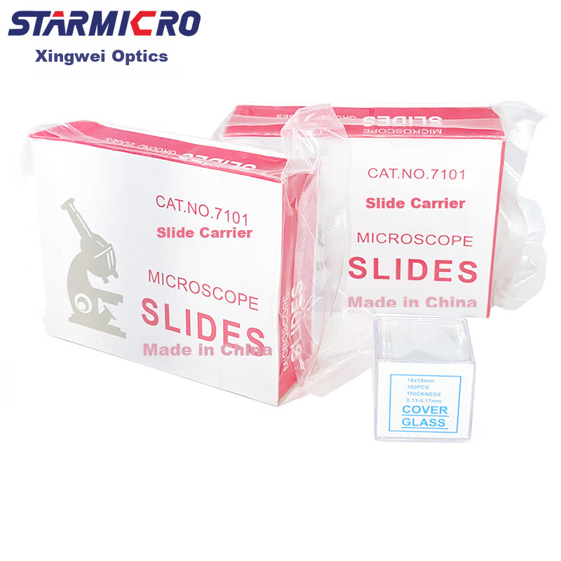 Xingwei Optical, Slide Cover 7101, Temporary Slide Preparation, Microscope Specimen Accessories, Blank Slices, Junior High School Biology Experiment Equipment, Consumables, Teaching Instruments